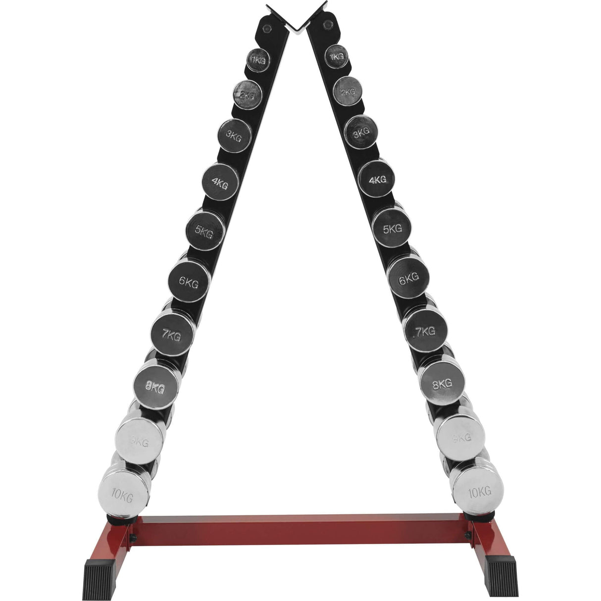 Hantelställ Kromade Hantlar