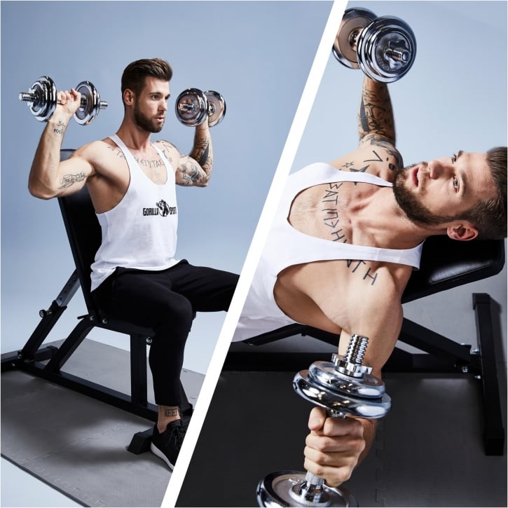 Träningsbänk POWER PRO Justerbar Ställbar