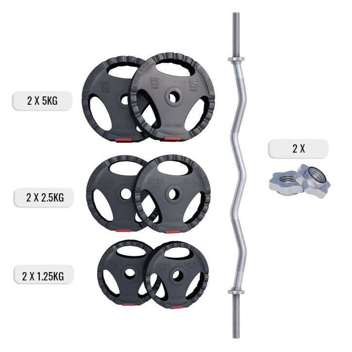 Curlstång PRO Trigrip 25kg