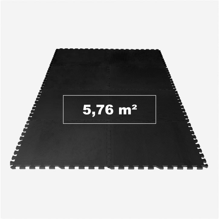 Gymgolv Träningsmatta Gummimatta 16st