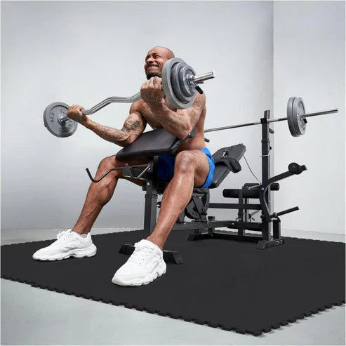 Gymgolv Träningsmatta Gummimatta 16st