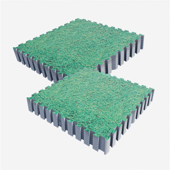 Gymgolv Träningsmatta Gummimatta 16st