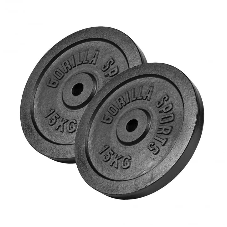 Viktskivor IRON Black 2x15kg
