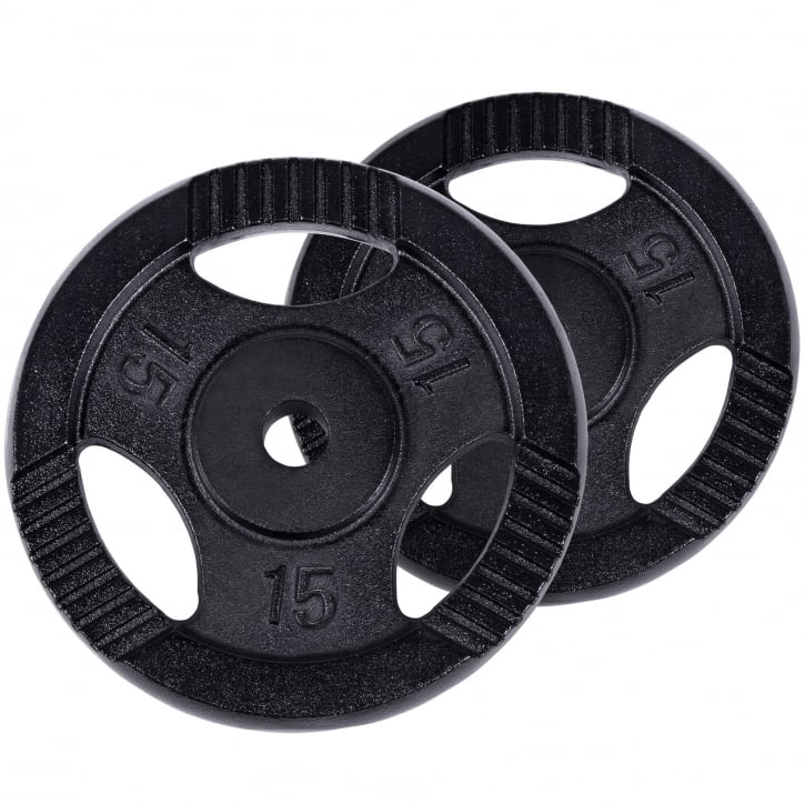 Viktskivor TRIGRIP Black 2x15kg