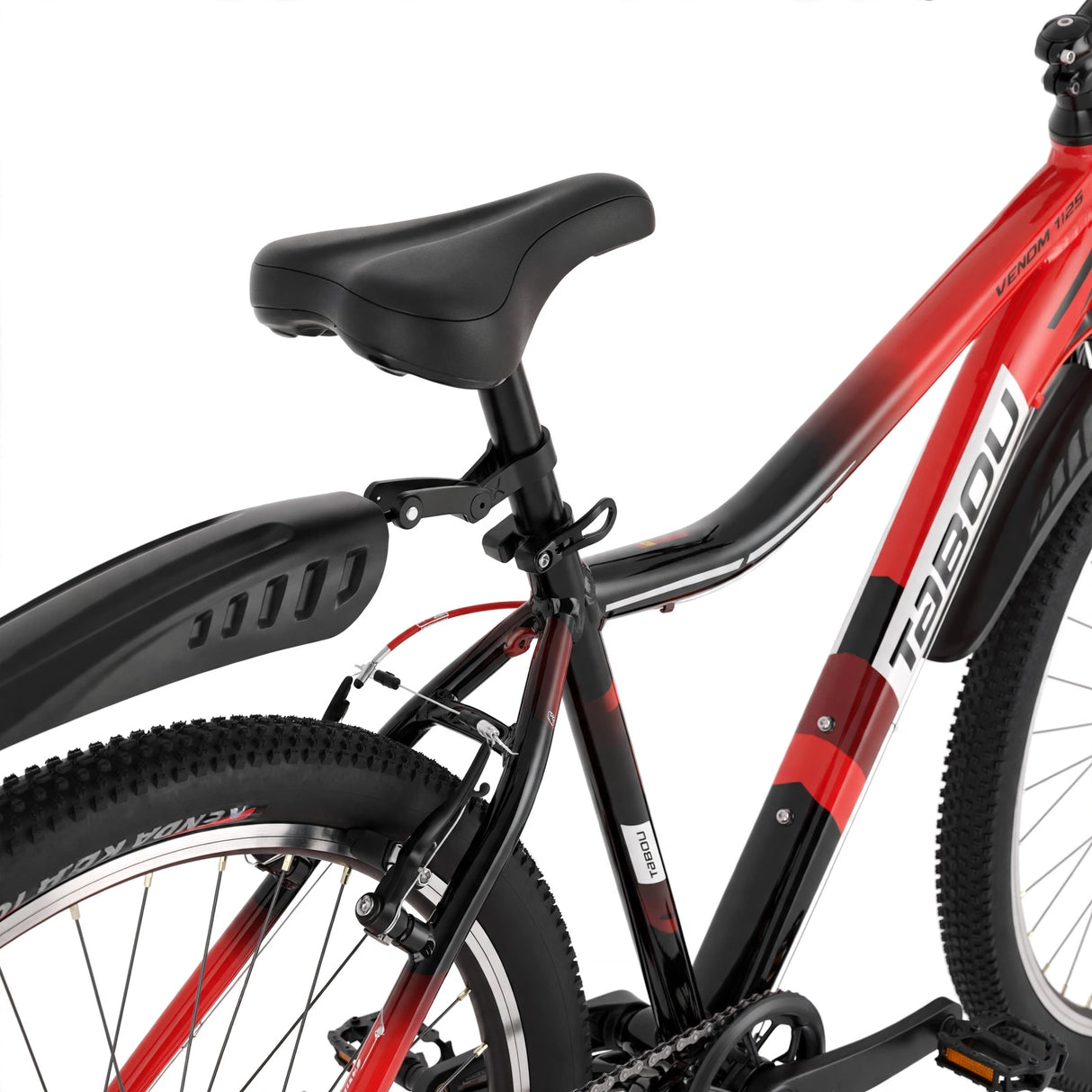 Barncykel TABOU Venom Lite, 27,5" 15" M, röd-svart