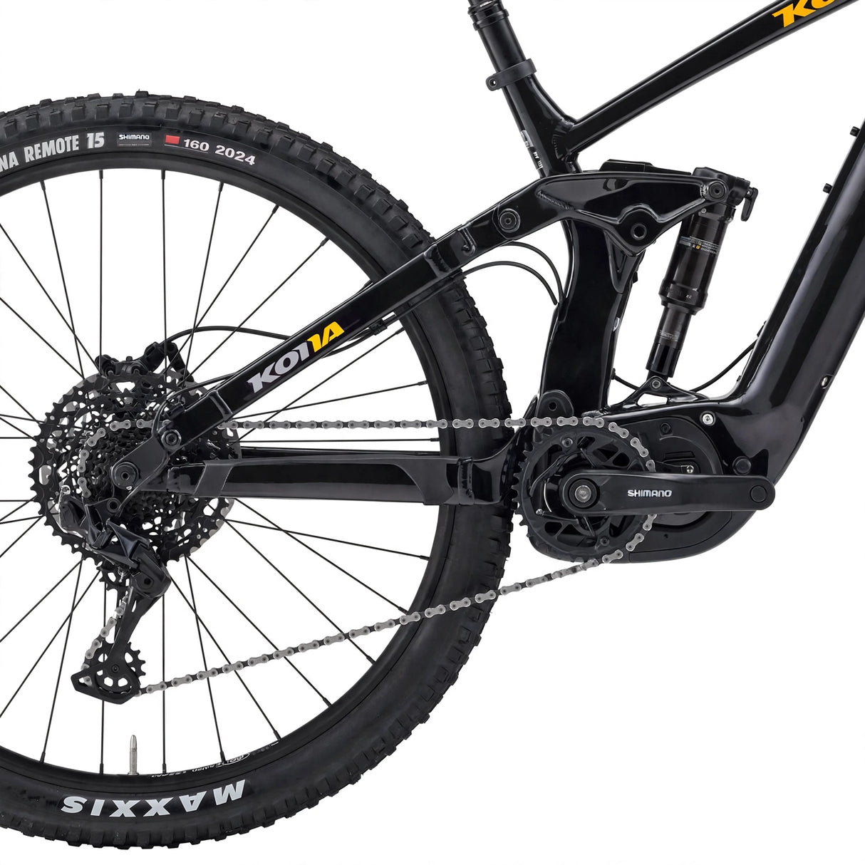 Elcykel KONA Remote 160, 29" Gloss Metallic (Black)