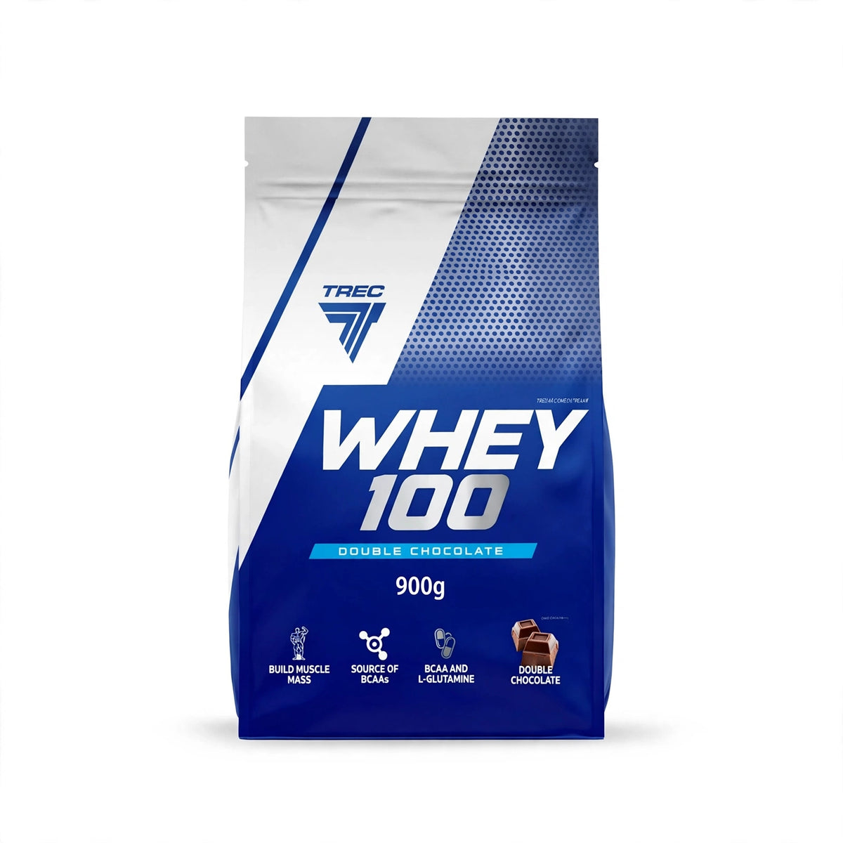 Proteinpulver TREC Whey 100, 900g Double Chocolate
