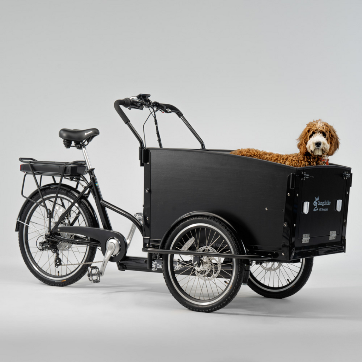 El-lastcykel CARGOBIKE of SWEDEN Classic Dog