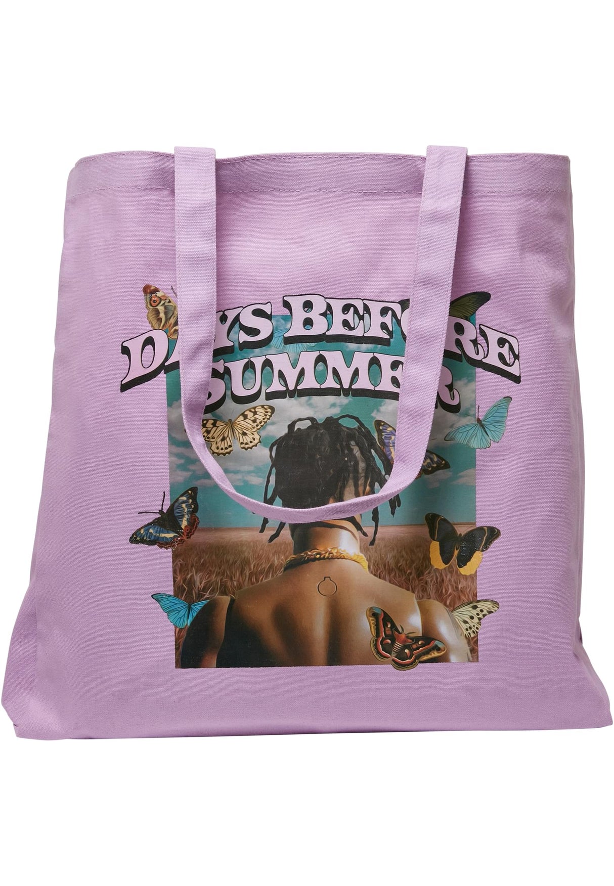 Days Before Summer Oversize Canvas Tote Bag lilac one size - workoutbrands.com
