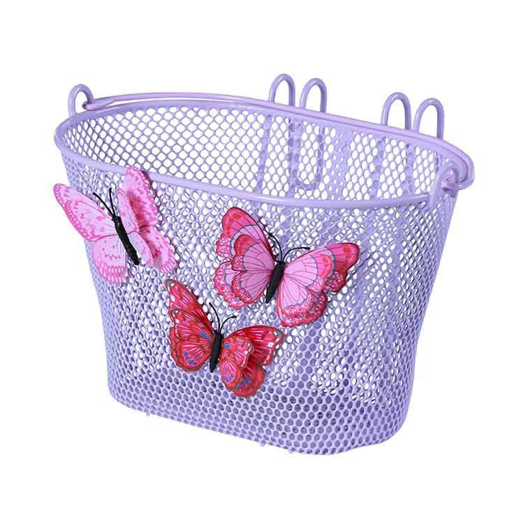 Framkorg för barncyklar BASIL Butterfly, lila