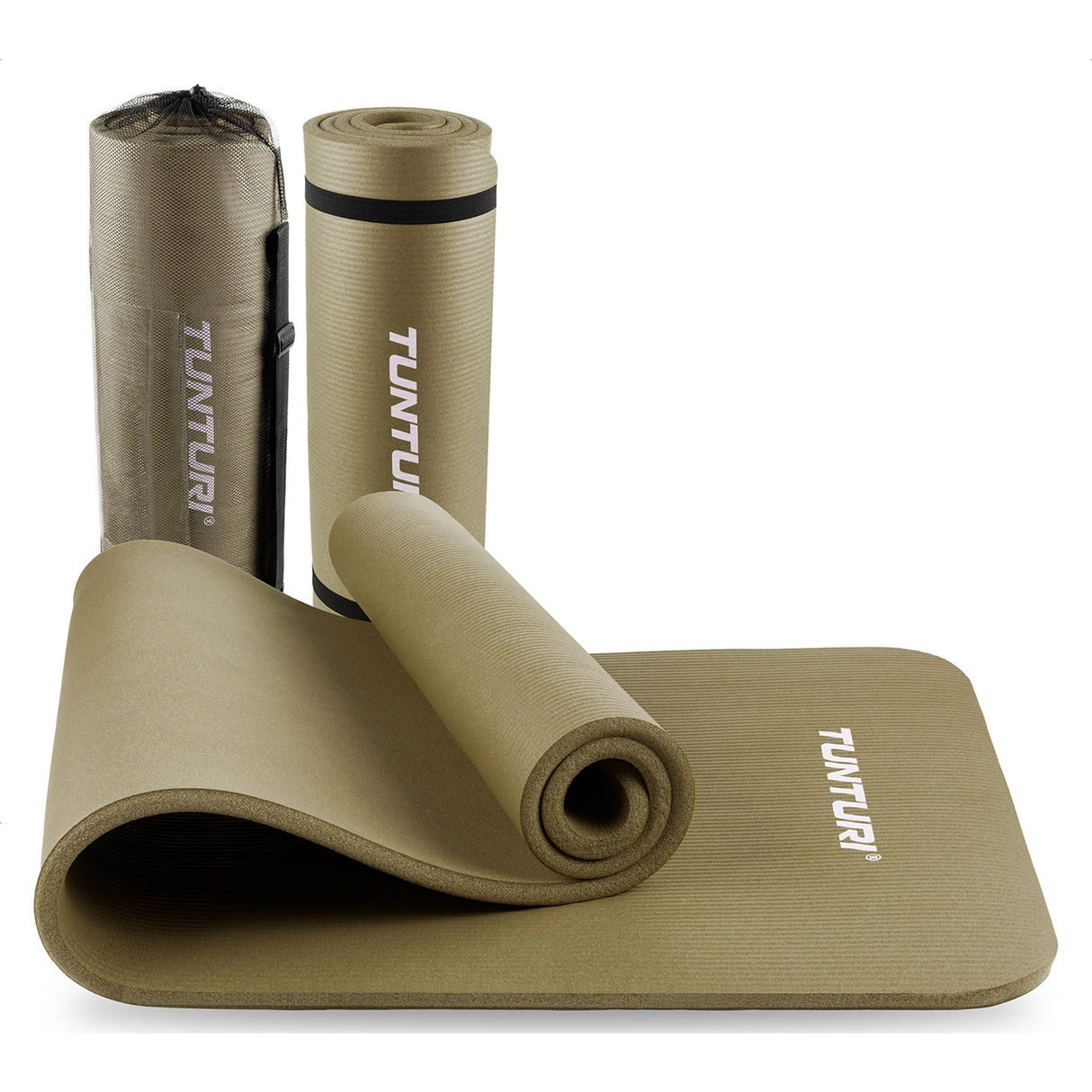 Träningsmatta TUNTURI NBR, Army Green