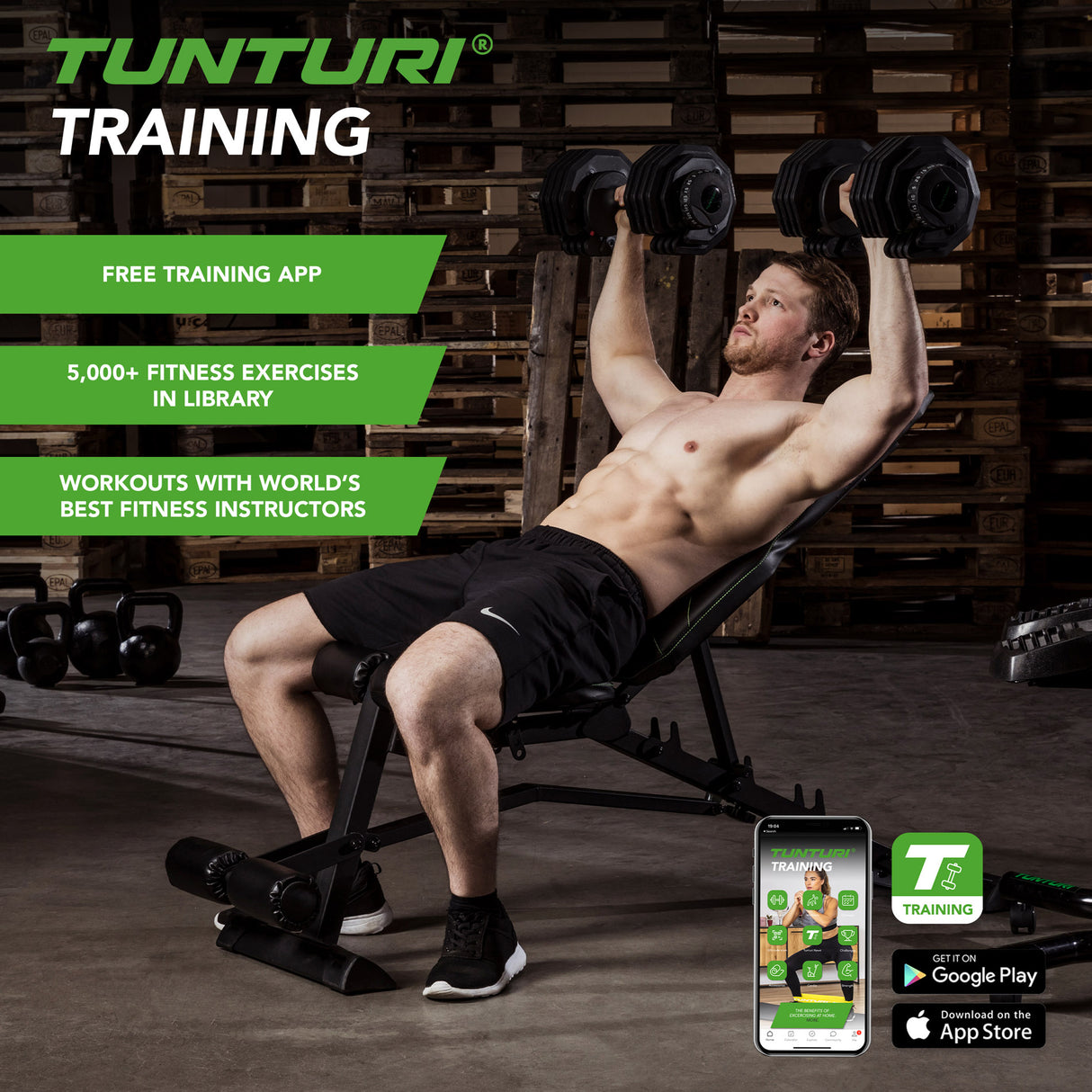 Justerbar hantel TUNTURI Selector Dumbbell 25kg