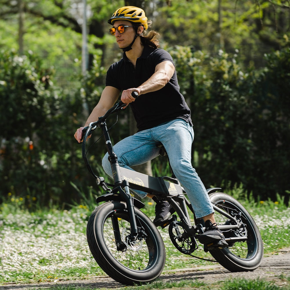 Hopfällbar elcykel ITALWIN K2 XL (36V / 10,5 Ah), vit