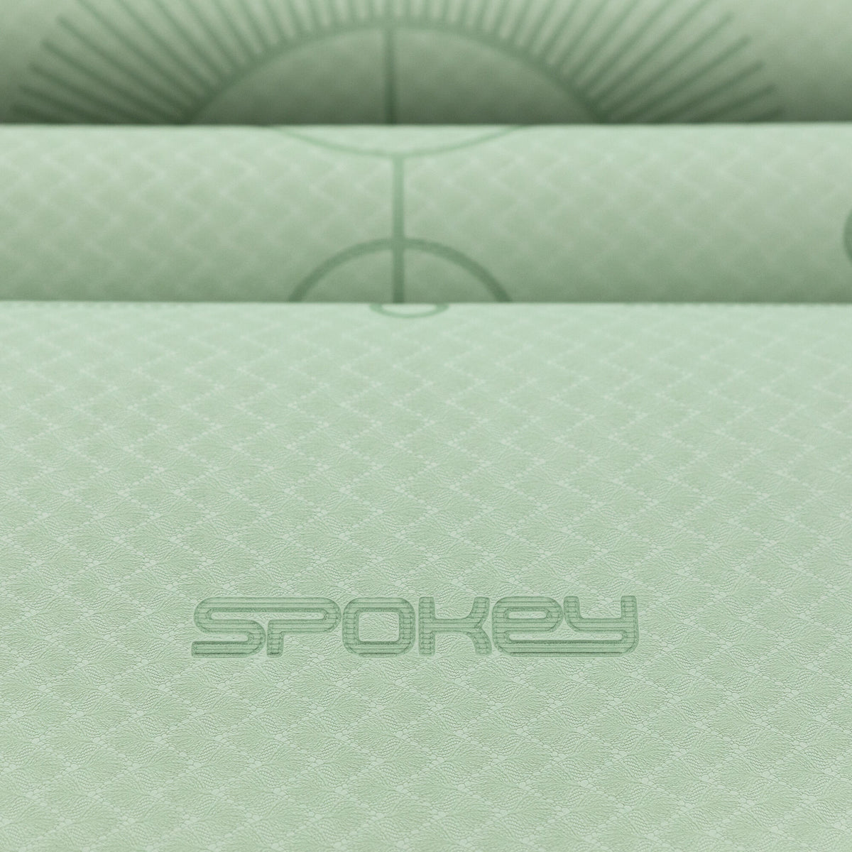 Yogamatta SPOKEY Mandala, grön
