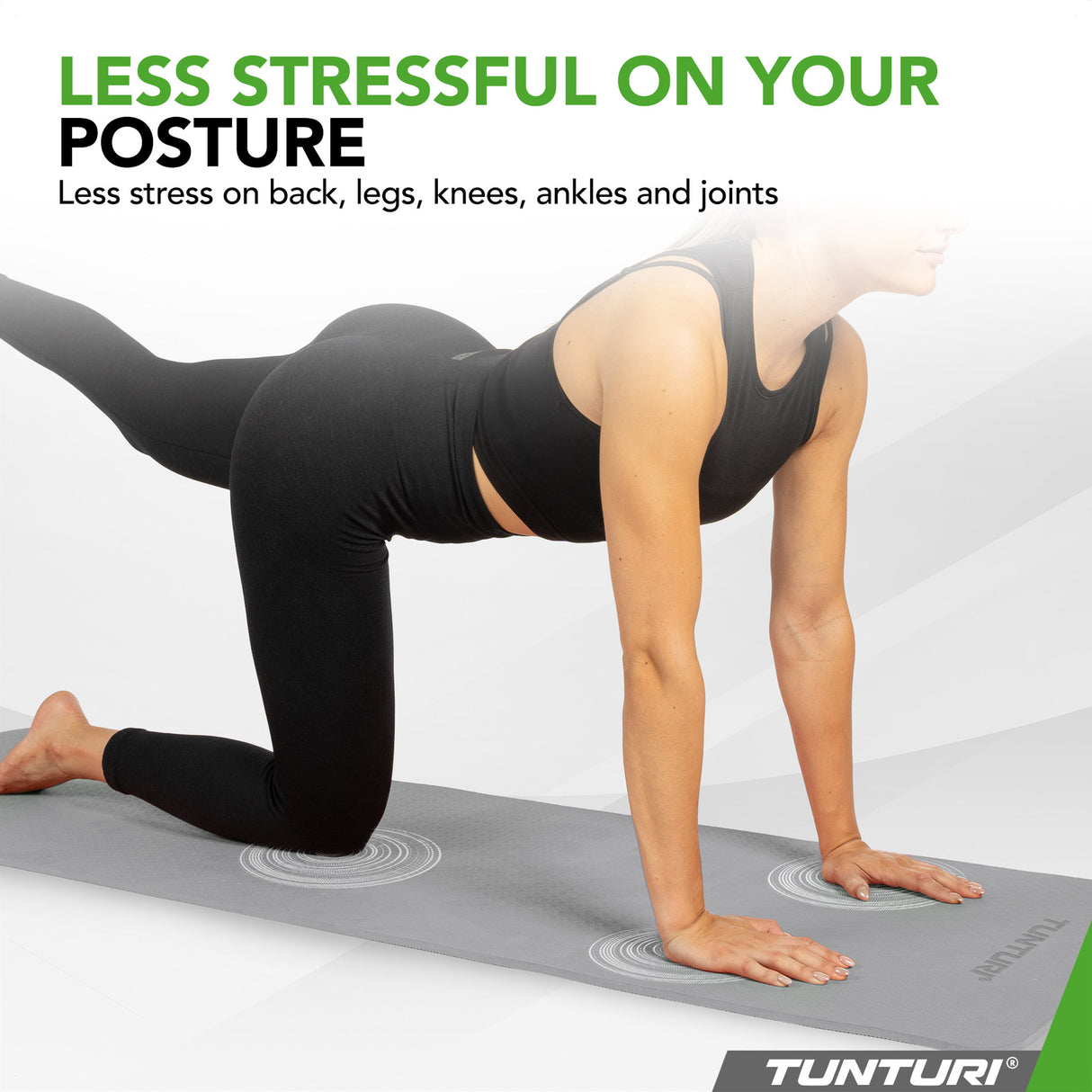 Yogamatta Tunturi Yogamat 8mm, Grå
