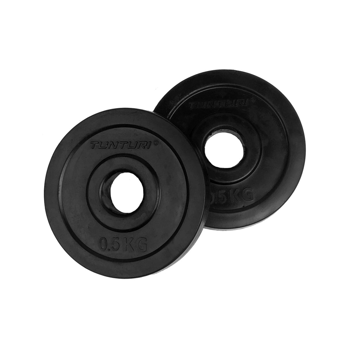Viktskivor TUNTURI Rubber Plates, 30 mm, 0.5kg
