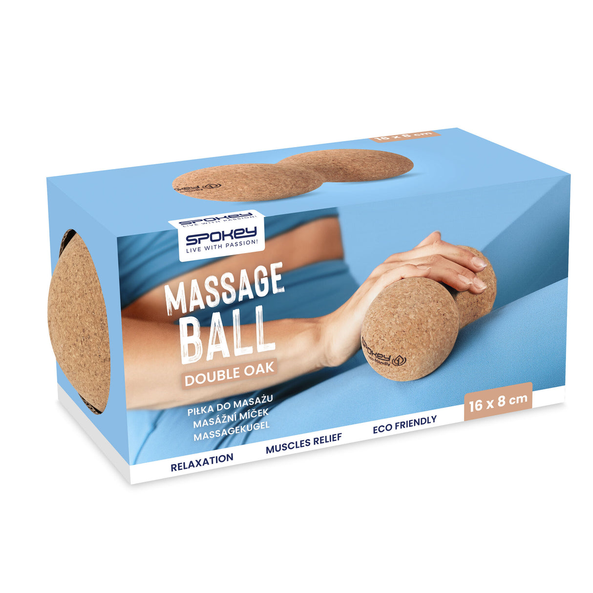 Massageboll SPOKEY Double Oak, kork