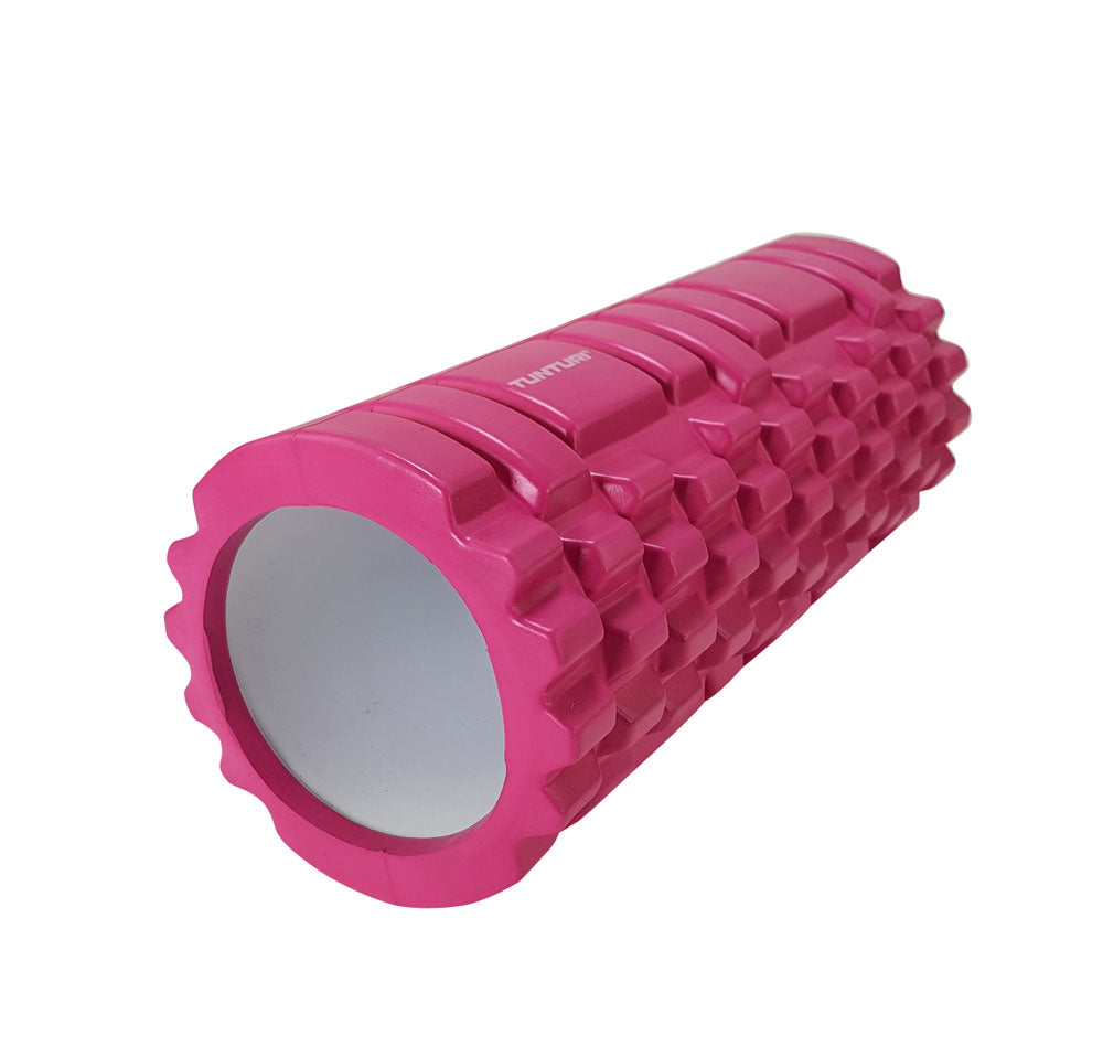 Massage roller TUNTURI Yoga Foam Grid Roller 33cm, blue
