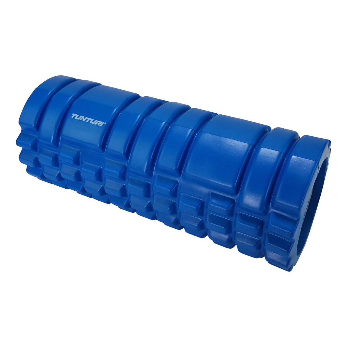 Massage roller TUNTURI Yoga Foam Grid Roller 33cm, blue