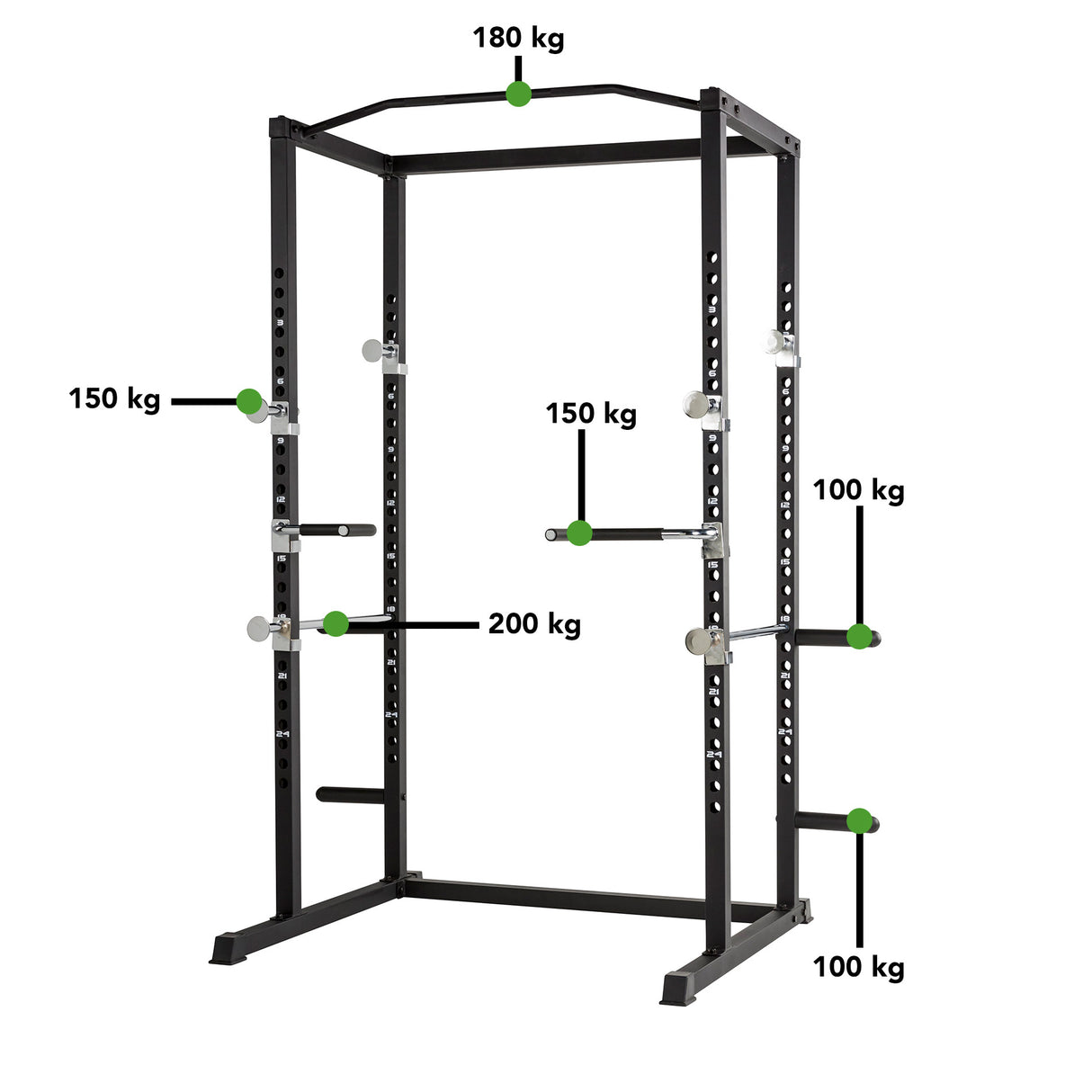 Squat drill TUNTURI WT60 Power Rack