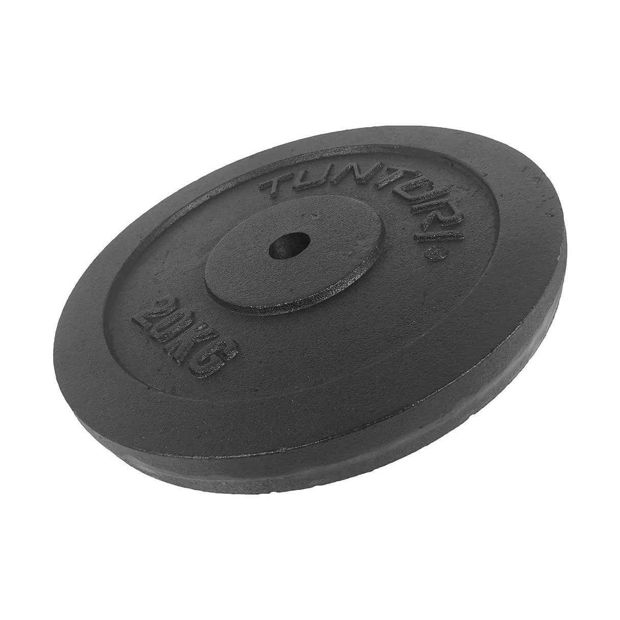 Viktplatta TUNTURI Plate Black, 30 mm, 20 kg