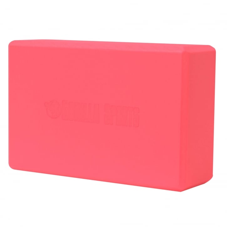 Rosa yoga block från Gorilla Sports