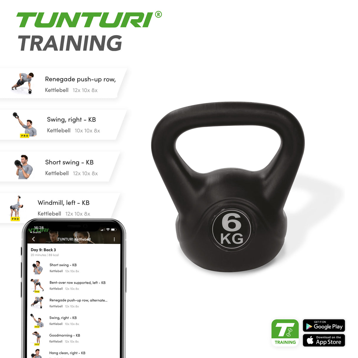 TUNTURI PE Kettlebell 4kg