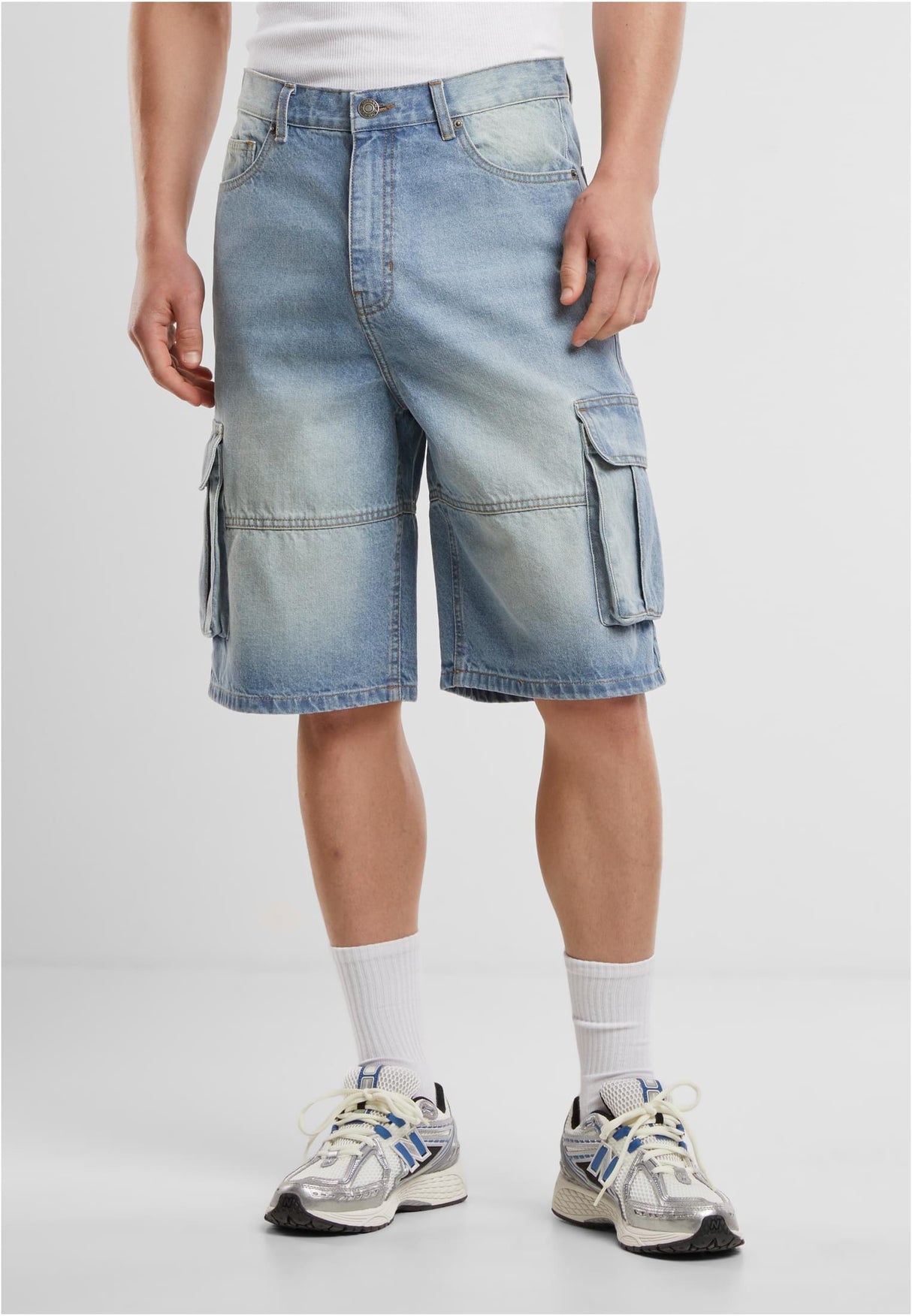 UC Relaxed Denim Cargo Shorts