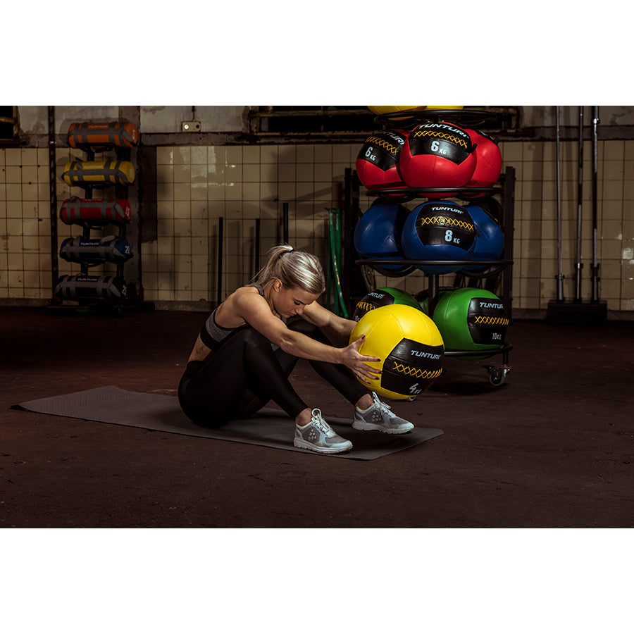 Tunturi Wall Ball 6 kg, röd