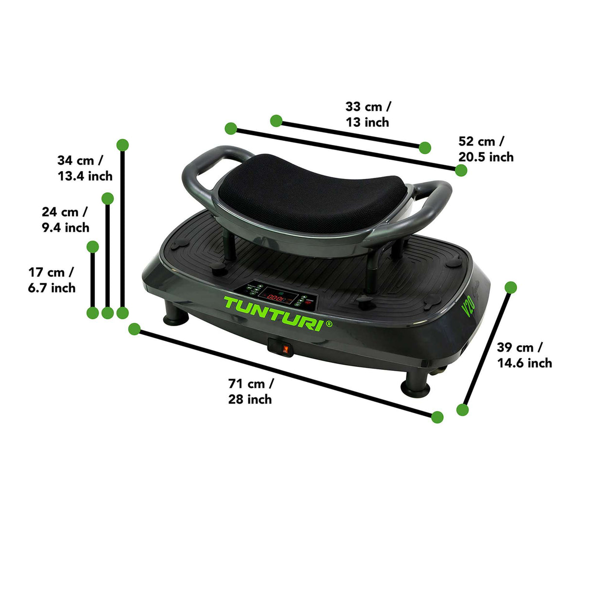 Vibrationsplatta TUNTURI Cardio Fit V20