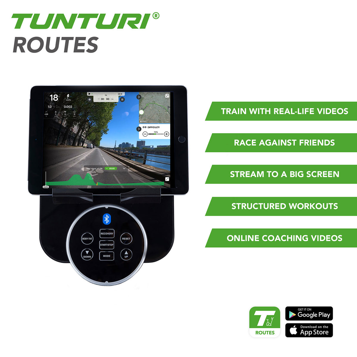 Motionscykel TUNTURI FitCycle 70i + Tunturi-app