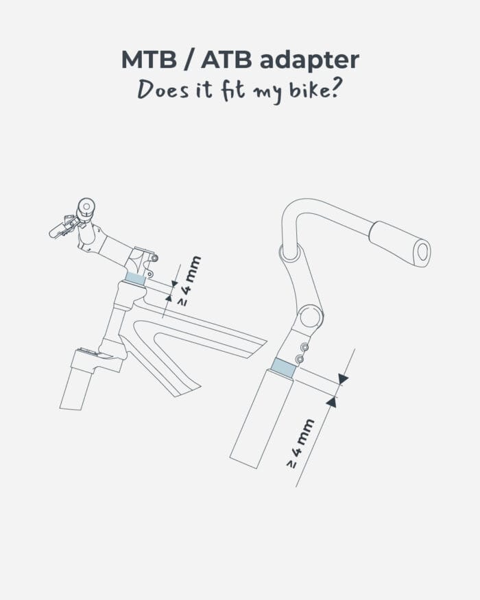 Ramfäste för barnstol (fram) URBAN IKI MTB/ATB Adapter