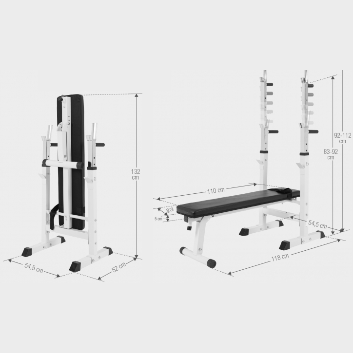 Bänkpress Hopfällbar