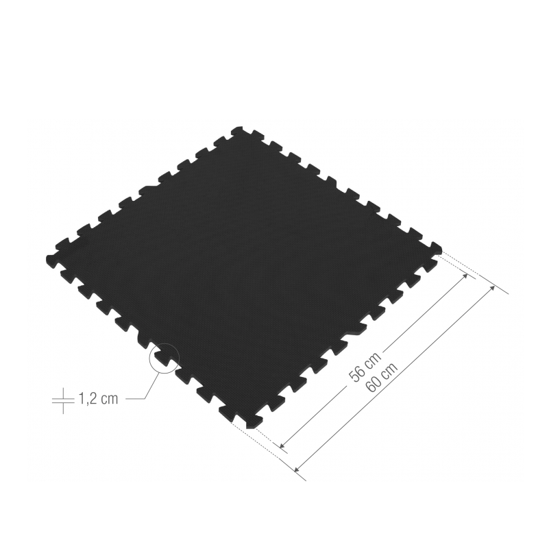 Gymgolv Träningsmatta Gummimatta 16st