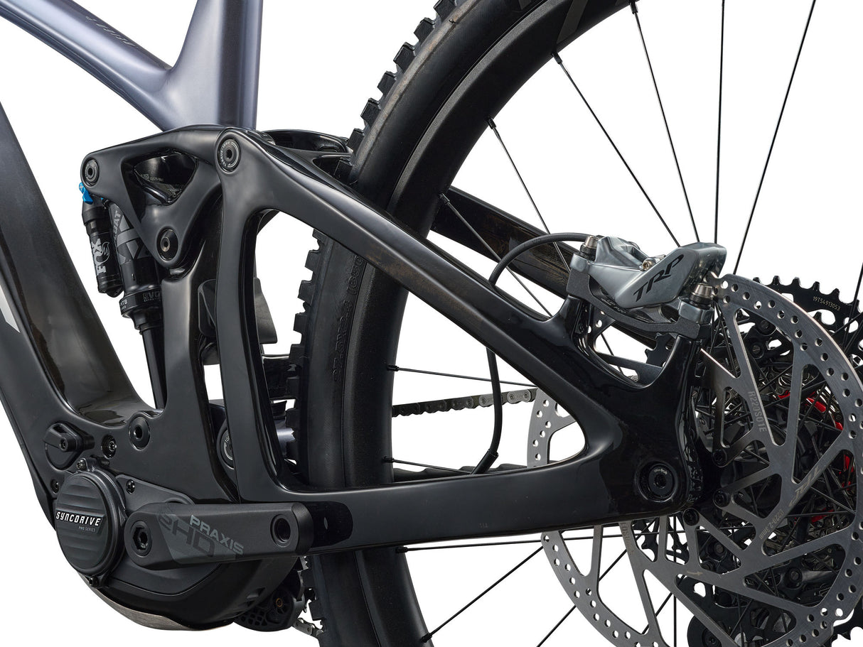 Elcykel GIANT Reign Advanced E+ 1, Mercury/Carbon Smoke