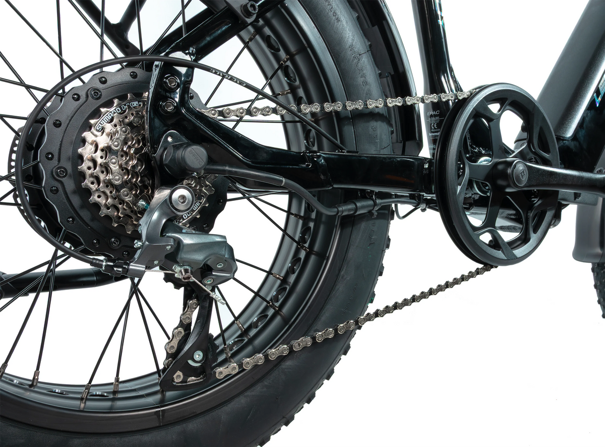 Hopfällbar el-fatbike LEADER FOX Cody 20", Svart