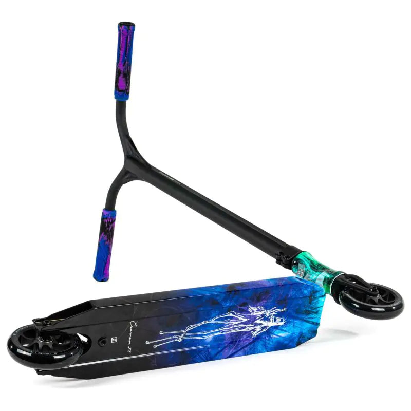 Stuntsparkcykel Ethic Erawan V2 Komplett Pro Scooter M Blå Iridium