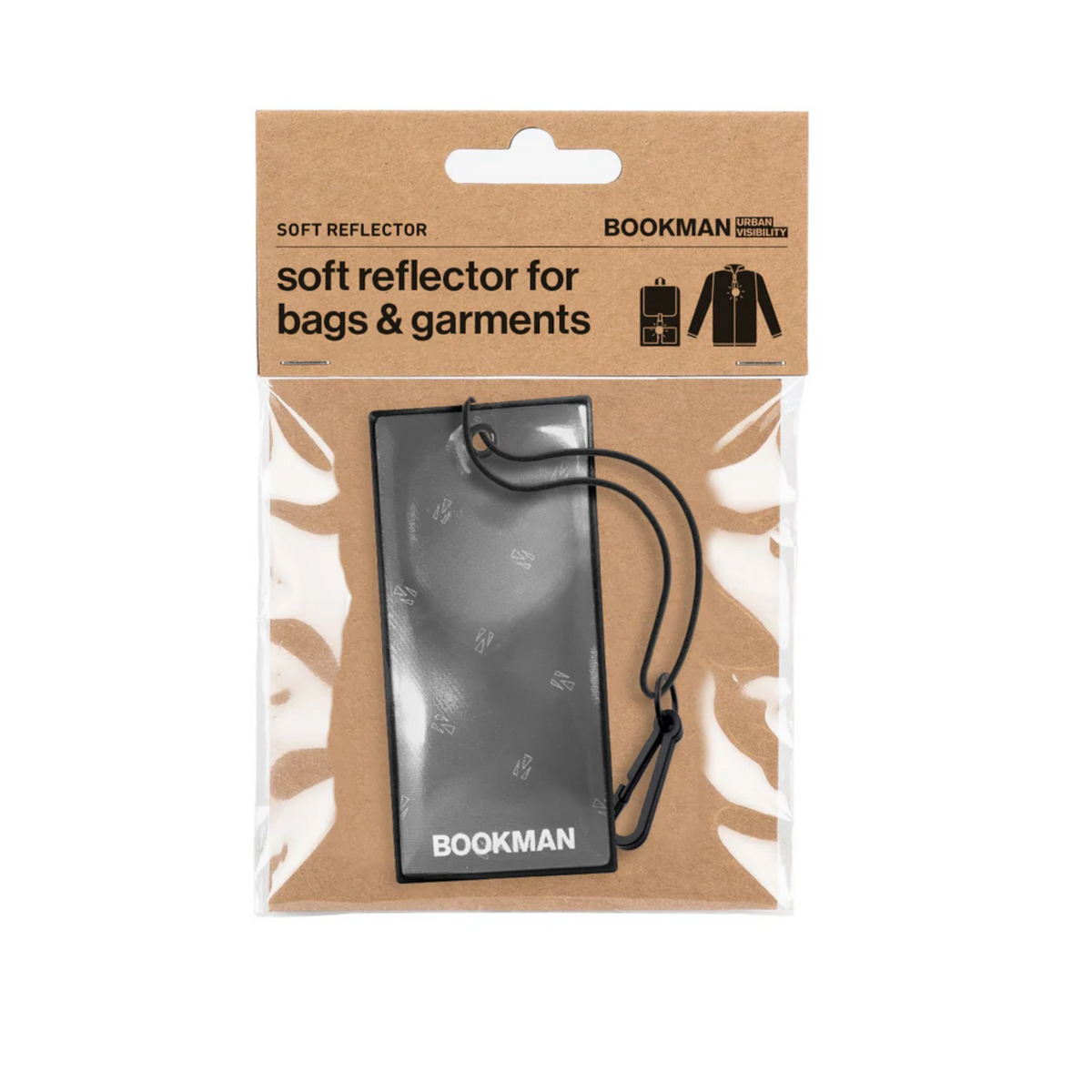 BOOKMAN Soft Reflector, fyrkantig, svart