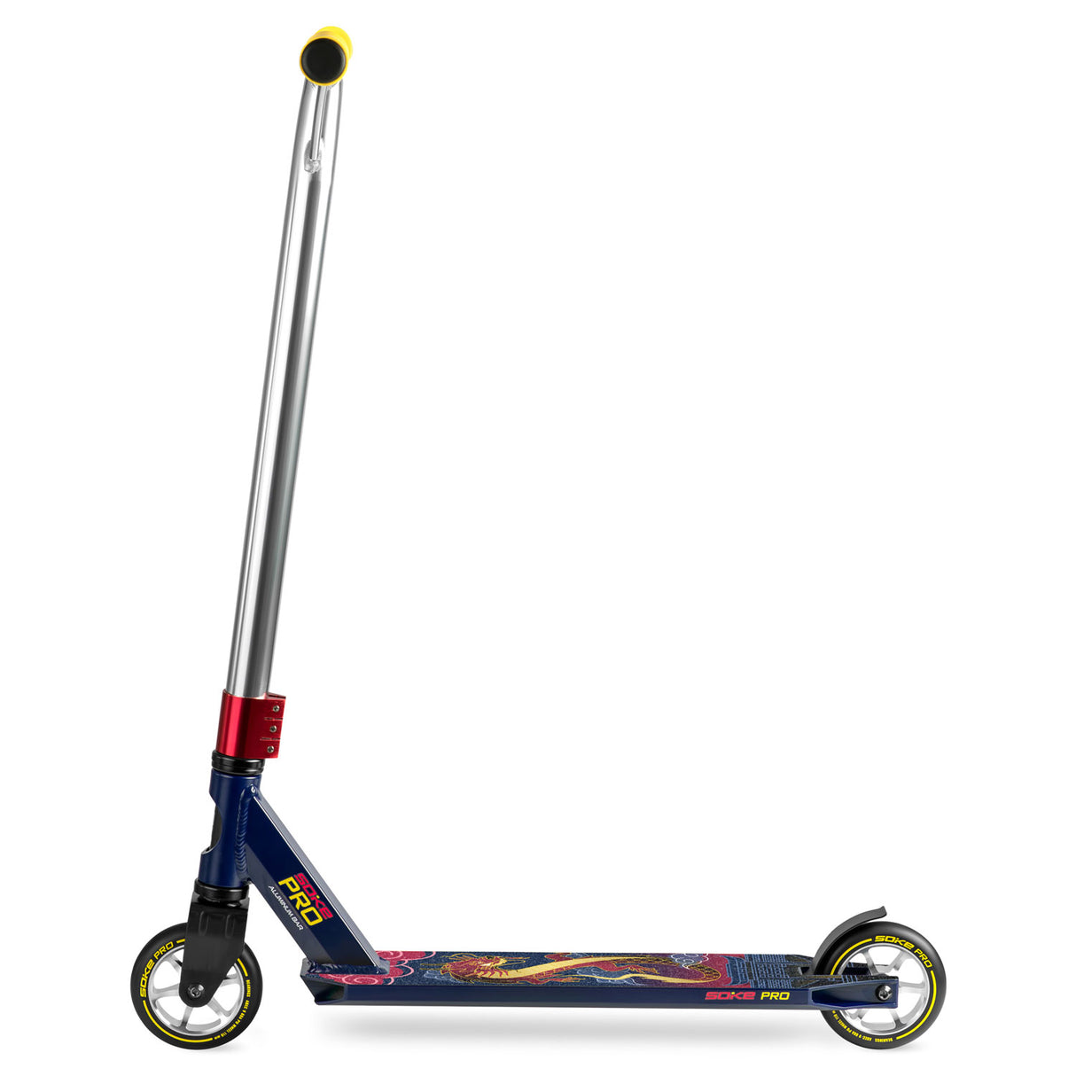 Stuntscooter SOKE PRO, lila-röd