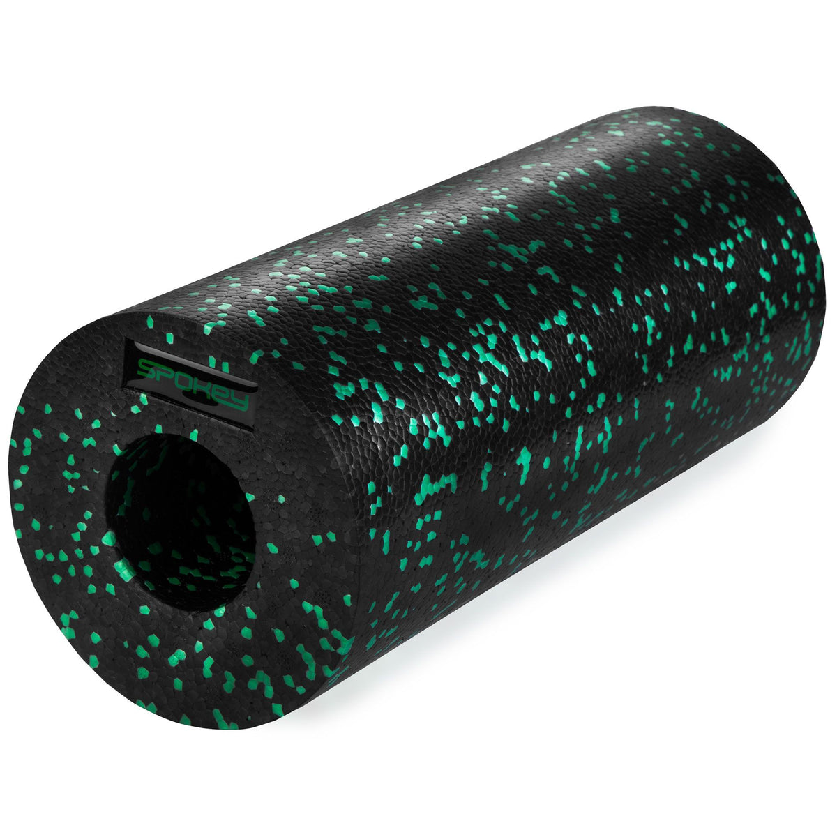 Massage roller SPOKEY 33x14cm black/green