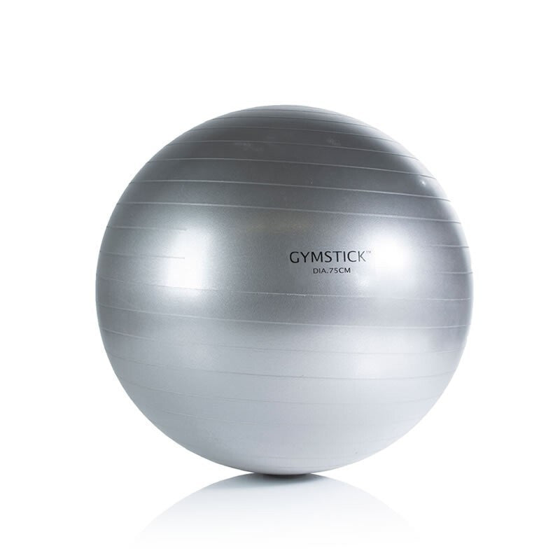 Träningsboll GYMSTICK Fitness Ball 75 cm, grå