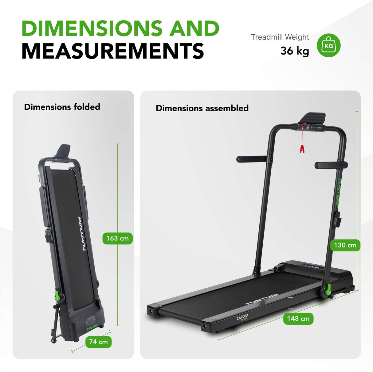 Treadmill TUNTURI Cardio Fit T10