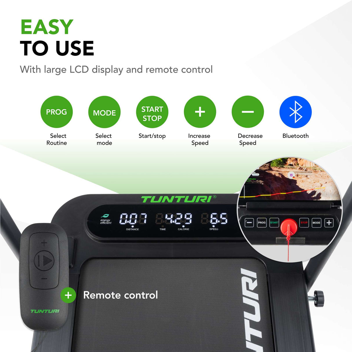 Löpband TUNTURI Cardio Fit T5 med Bluetooth