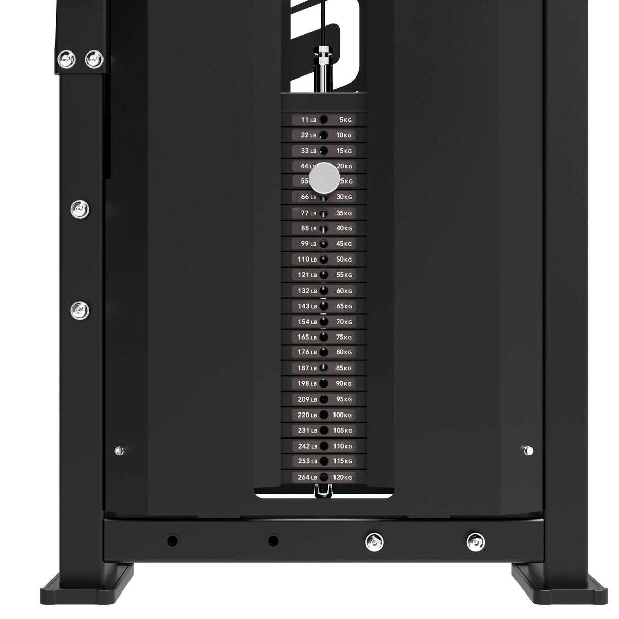TUNTURI Platinum - Dubbel Rygg/Mag-kombination - Selectorized - V-Series