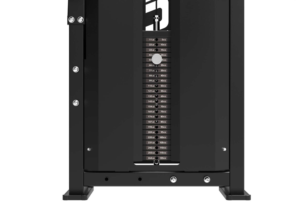 TUNTURI Platinum - Dubbel Latsdrag/Rodd - Viktmagasin - V-Series