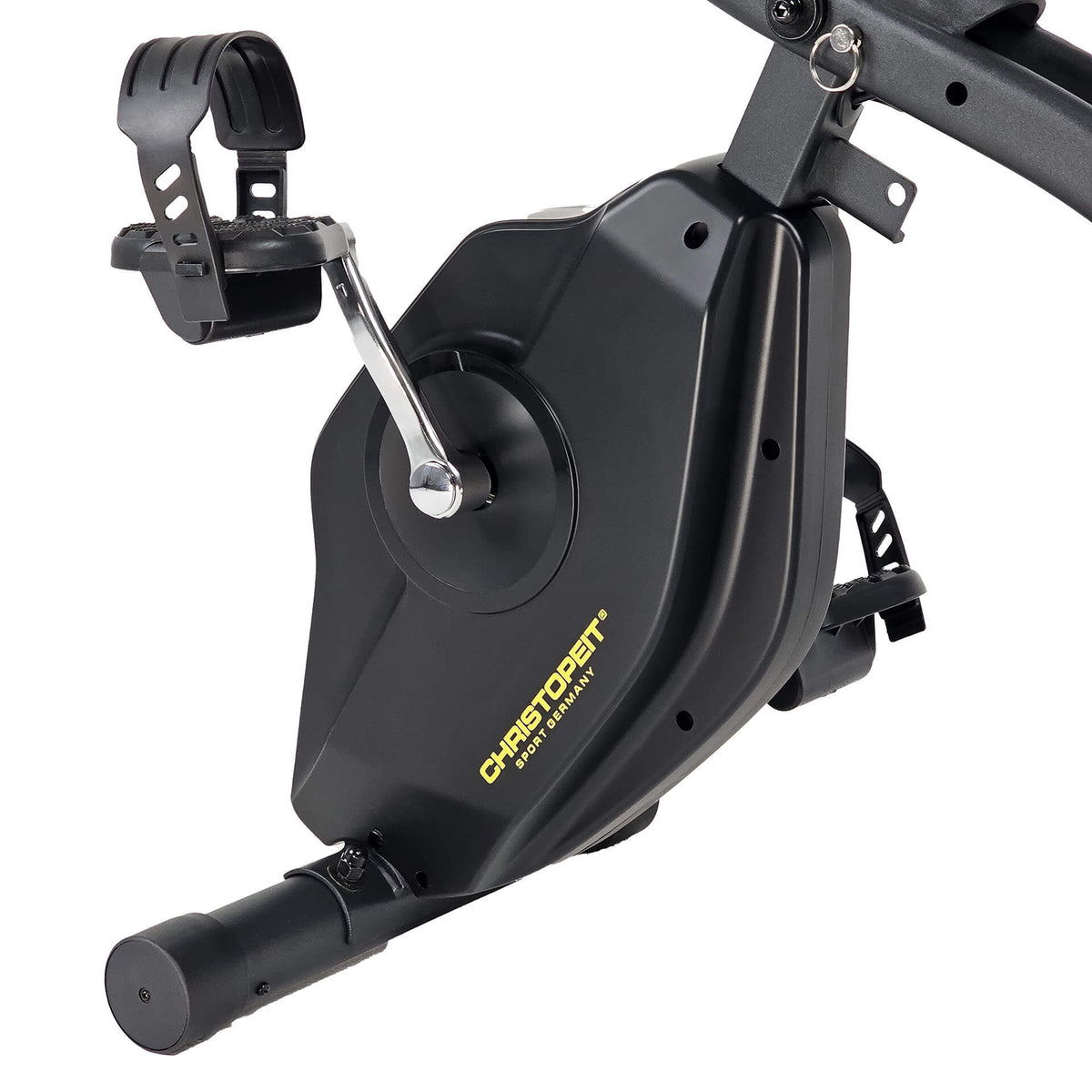 Hopfällbar motionscykel CHRISTOPEIT S-Bike Velo Fit, svart
