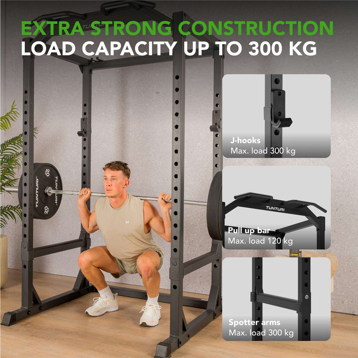 Knäböjsställ TUNTURI PR60 Power Rack