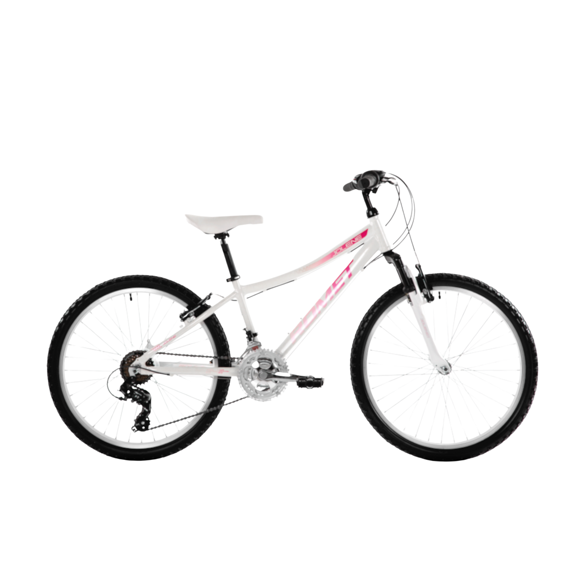 Barncykel ROMET Jolene 24, vit-rosa