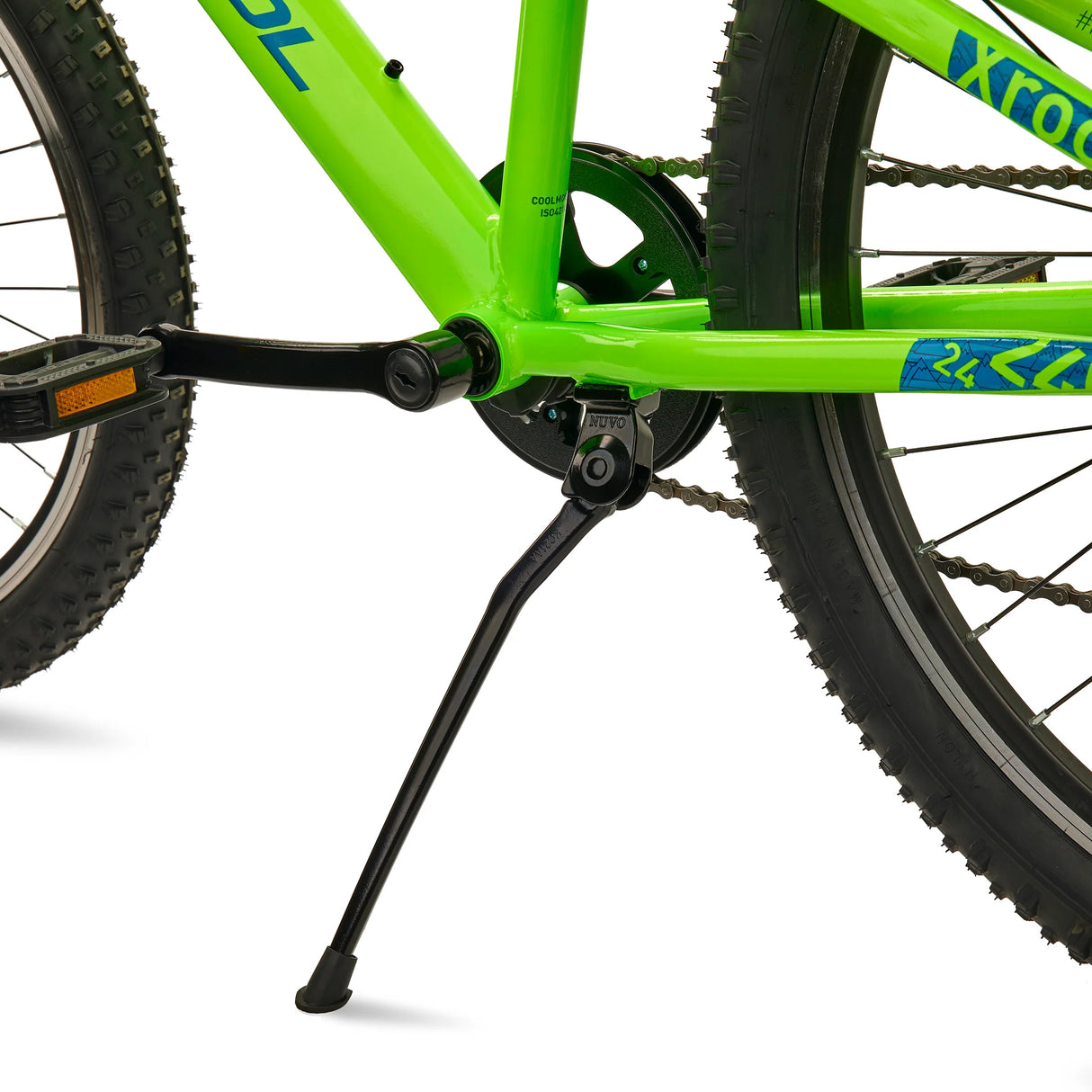 Barncykel S'COOL Xroc, 24" Neon Grön/Ocean