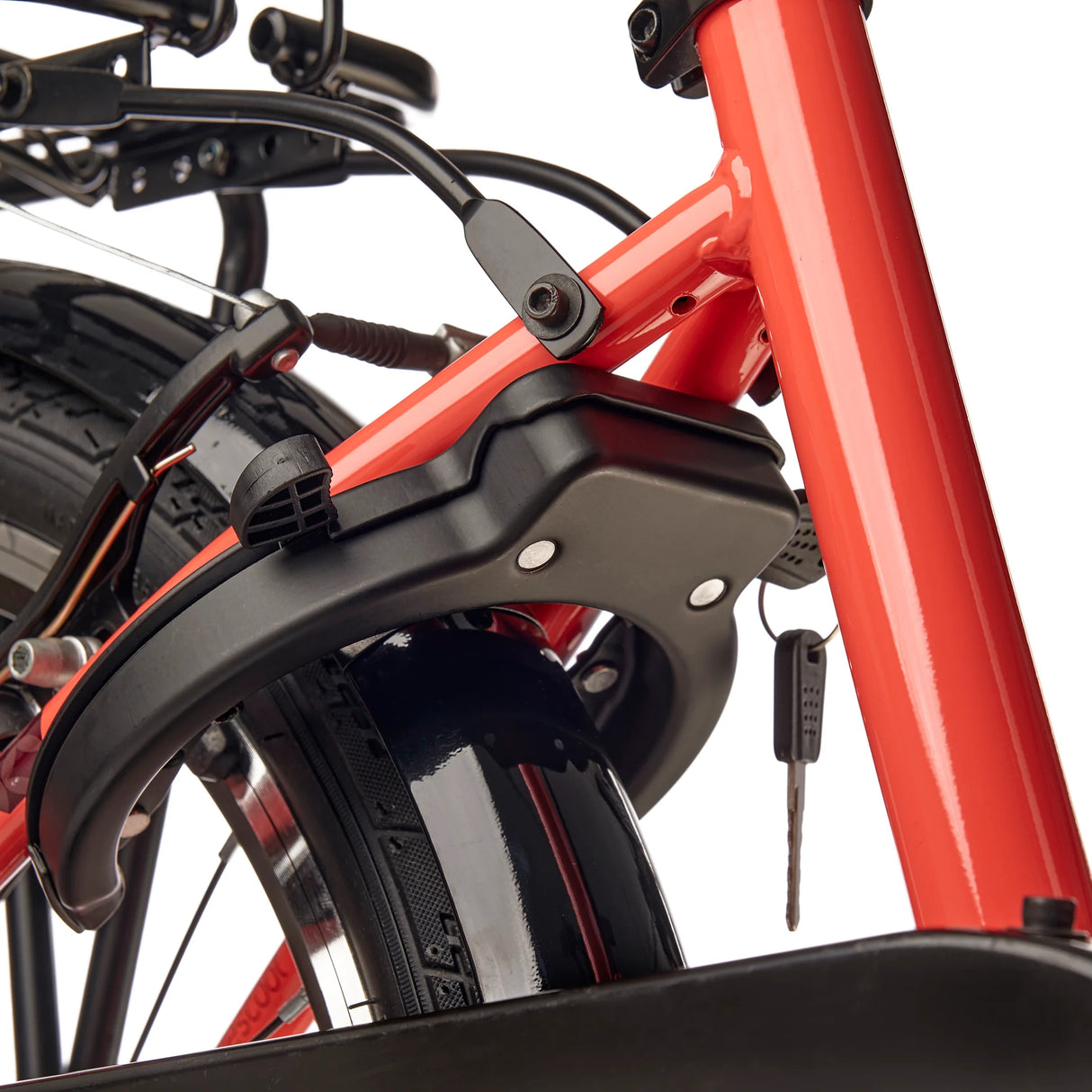 Barncykel S'COOL chiX, 20" Coral/Mörkröd